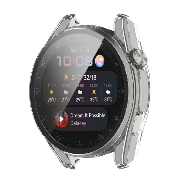 Full Coverage PC Protective Cover with Tempered Glass Hard Screen Protector for Huawei Watch 3 Pro Supply