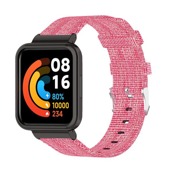 For Xiaomi Redmi Watch 2 Lite Strap Nylon Canvas Watch Band Replacement Breathable Wristband on Sale