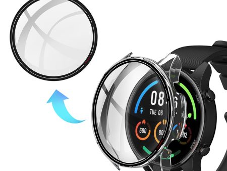 PC Smart Watch Protective Case Cover with Tempered Glass Screen Protector Film for Xiaomi Mi Watch Color Hot on Sale