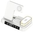 A37 3-in-1 For Cell Phone Watch 15W Wireless Charger Folding Design Alarm Clock 20W Type C Port RGB LED Night Light Online Hot Sale