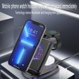 LK-V11 3 in 1 Desktop Wireless Charger 15W Max Folding Charging Stand for Mobile Phone   Watch   Headset Online Sale