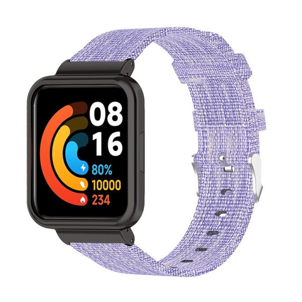 For Xiaomi Redmi Watch 2 Lite Strap Nylon Canvas Watch Band Replacement Breathable Wristband on Sale