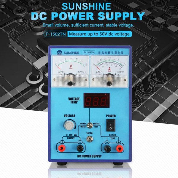 SUNSHINE P-1502TN DC Power Supply Adjustable Constant Temperature Voltage   Current Measurement for Phone Maintenance Discount