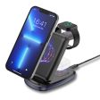 LK-V11 3 in 1 Desktop Wireless Charger 15W Max Folding Charging Stand for Mobile Phone   Watch   Headset Online Sale