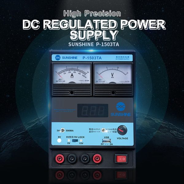 SUNSHINE P-1503TA 3A DC Regulated Power Supply Laboratory Test DC Power Supply Voltage Regulator Mobile Phone Repair Tool Discount