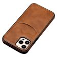 For iPhone 13 Pro Max 6.7 inch Business Style Card Slot Slim Fit Cell Phone Cover PU Leather+TPU Mobile Phone Case Discount