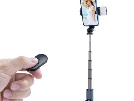 MCDODO MDD SS-1781 Aluminum Alloy Extendable Rod Selfie Stick Bluetooth Remote Control Tripod with Single Fill Light Supply