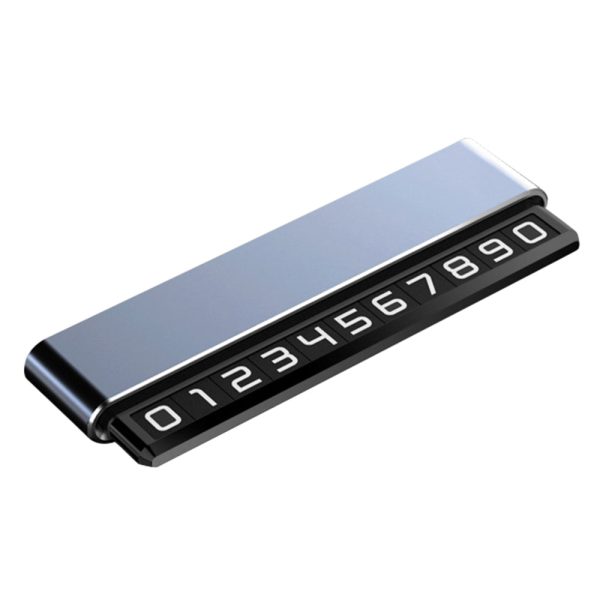 H6S Magnetic Temporary Parking Number Plate Hidden Car High Temperature Resistant Parking Sign, Double Number on Sale