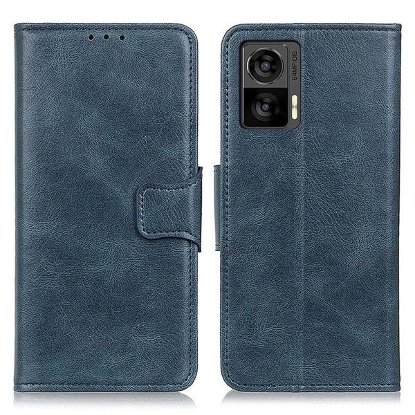 Anti-drop Split Leather Phone Case For Motorola Edge 30 Neo 5G 30 Lite Crazy Horse Texture Wallet Stand Magnetic Mobile Phone Shell Supply