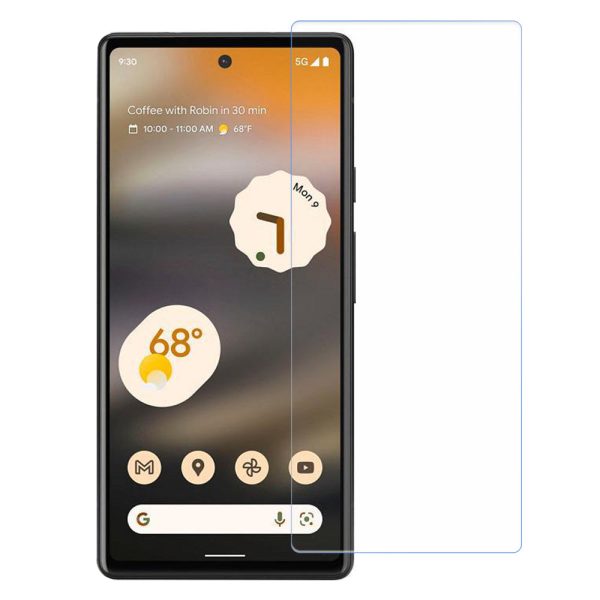 AMORUS 2.5D Arc Edge High Aluminum-silicon Glass Film for Google Pixel 6a, Fingerprint-free Ultra Clear Screen Protector Online Hot Sale
