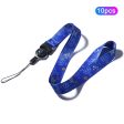 10Pcs   Pack 12 Constellations Cartoon Printed Rotating Buckle Lanyard Detachable Mobile Phone Name Tag Neck Strap Online Hot Sale