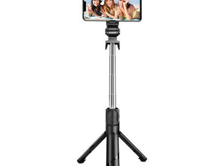 XT02S 70cm Extendable Selfie Stick Tripod Stand with Bluetooth Remote Control LED Light for Youtube Makeup Photography Livestream Hot on Sale