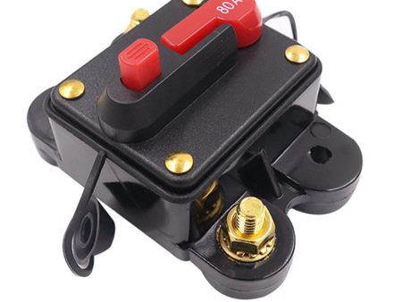 80A DC 12-48V Car Audio Stereo Circuit Breaker Automatic Reset Fuse Holder Automatic Circuit Breaker, Circuit Protector For Sale