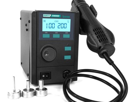 QUICK 2008D+ Upgrade 220V Desoldering Rework Station with LCD Digital Display Smart Welding Tool For Discount