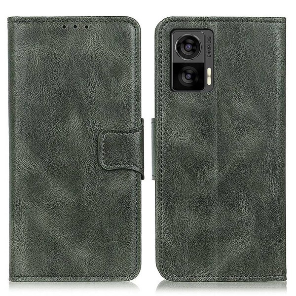 Anti-drop Split Leather Phone Case For Motorola Edge 30 Neo 5G 30 Lite Crazy Horse Texture Wallet Stand Magnetic Mobile Phone Shell Supply