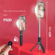 P60D Extendable Tripod 360 Degree Rotation Portable Bluetooth Mobile Phone Selfie Stick Monopod Hot on Sale