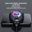 MEMO DL05 Lightweight Mobile Phone Cooler Cooling Fan Portable Cell Phone Radiator with LED Screen for iPhone Samsung Huawei Xiaomi Online Sale