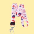 10Pcs   Pack Cartoon Pattern Neck Strap Mobile Phone Lanyard Name Tag Work Card Neck Hanging Rope Hot on Sale