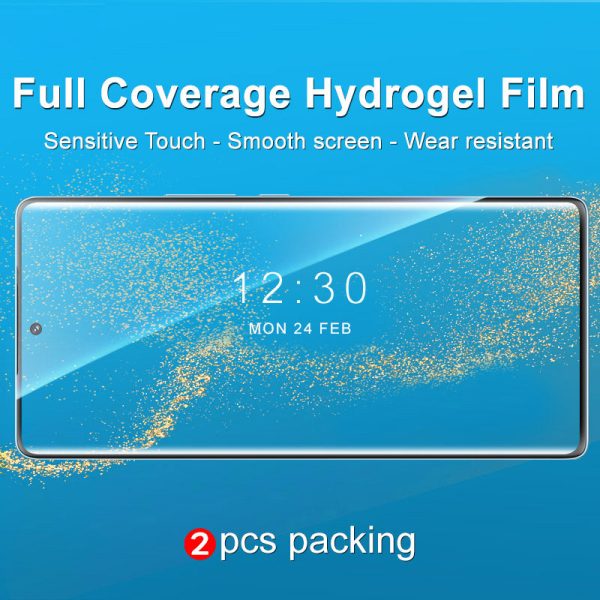 IMAK 2PCS Hydrogel Film III Mobile Phone Screen Protector for Honor 70 5G, HD Clear Anti-scratch Soft TPU Film Fashion