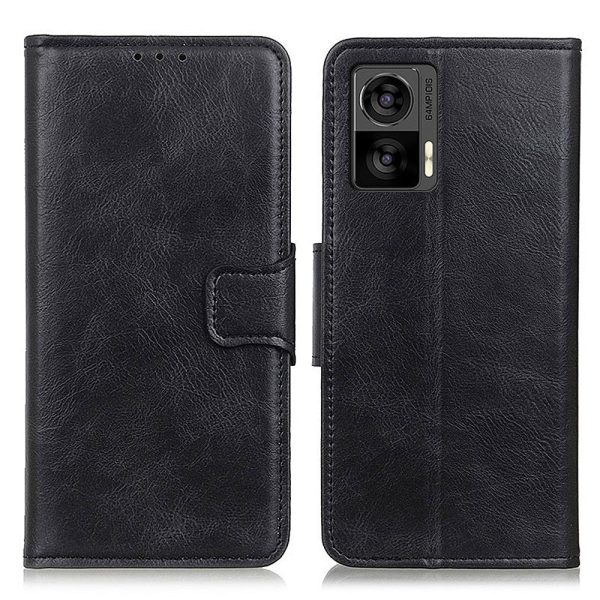 Anti-drop Split Leather Phone Case For Motorola Edge 30 Neo 5G 30 Lite Crazy Horse Texture Wallet Stand Magnetic Mobile Phone Shell Supply