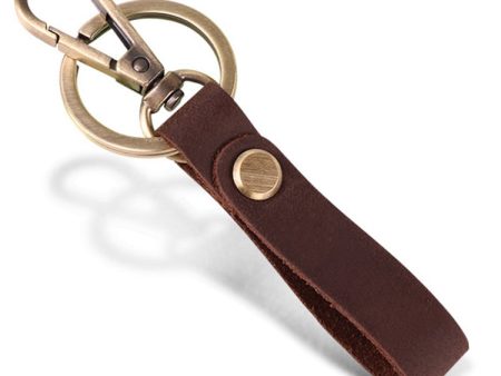 K017 Handmade Genuine Leather Keychain Key Chain with Belt Loop Clip for Keys, Size S Online Hot Sale