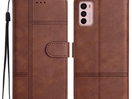 Mobile Phone Case for Motorola Moto G42 4G, Business Style Cowhide Texture PU Leather Wallet Stand Flip Cover Hot on Sale