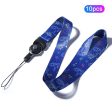 10Pcs   Pack 12 Constellations Cartoon Printed Rotating Buckle Lanyard Detachable Mobile Phone Name Tag Neck Strap Online Hot Sale