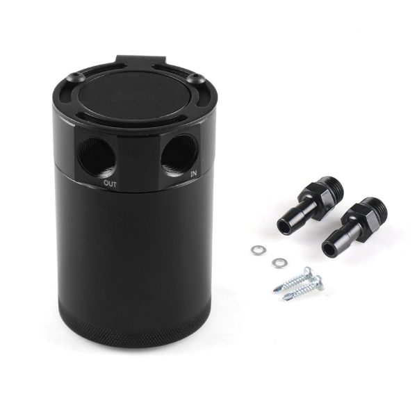 BX101669 Car Universal 2-Port Compact Baffled Oil Catch Can on Sale