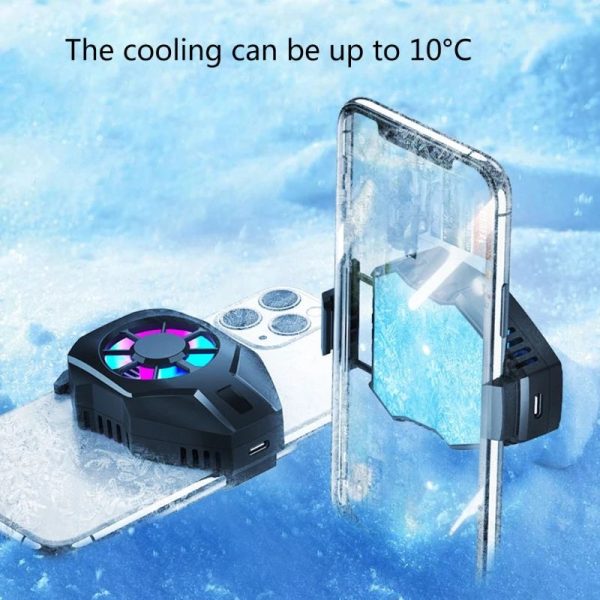 L01 Anti-fall Mobile Phone Cooler Lightweight Portable Smart Phone Radiator with Cooling Fan for Playing Games Online