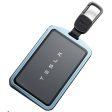 Aluminum Alloy Tempered Glass Key Card Holder Key Chain for Tesla Discount