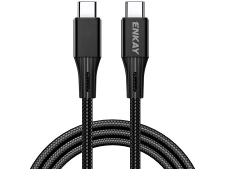 ENKAY HAT PRINCE 2m E-Marker USB C Charge Cable PD 100W 480Mbps Data Transmission Cord 5A Fast Charging Type C Wire Sale