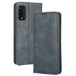 For Wiko Power U10   Power U20 Vintage PU Leather Wallet Case Imprinted Mosaic Stand Magnetic Auto-absorbed Closure Flip Folio Cover For Cheap