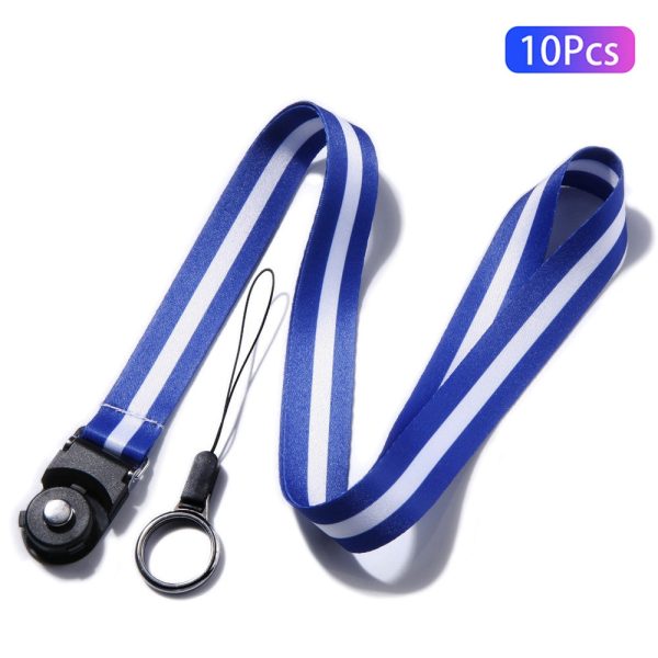 10Pcs   Pack Detachable Finger Ring Lanyard Rotating Buckle Mobile Phone Name Tag Neck Strap Online