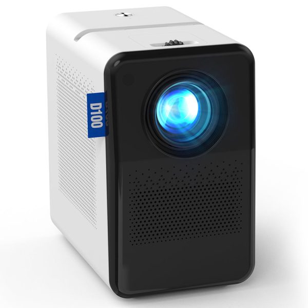 D100 Home Theater 1080P HD Projector 180 ANSI Lumens Manual Focus 100  Display Mini Projector Fashion