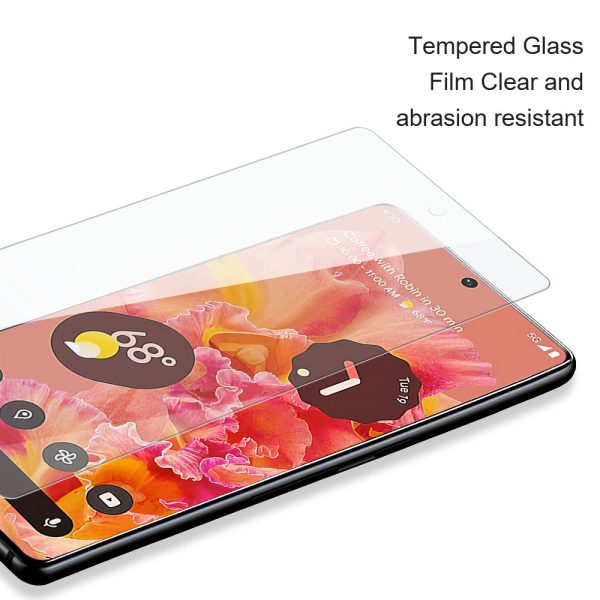 AMORUS 2.5D Arc Edge High Aluminum-silicon Glass Film for Google Pixel 6a, Fingerprint-free Ultra Clear Screen Protector Online Hot Sale