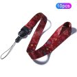 10Pcs   Pack 12 Constellations Cartoon Printed Rotating Buckle Lanyard Detachable Mobile Phone Name Tag Neck Strap Online Hot Sale