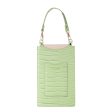 Crocodile Texture Mobile Phone Bag Dual Card Slots Universal Cell Phone Pouch with Handy Strap Online now