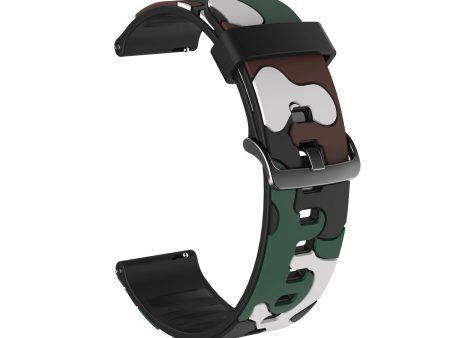 20mm Camouflage Skin Silicone Watch Band for Samsung Galaxy Watch Active1 2 Watch 42mm Gear Sport Huami Amazfit GTR 42mm Bip GTS Garmin Vivoactive 3 Move HR Huawei Watch GT2 42mm Discount