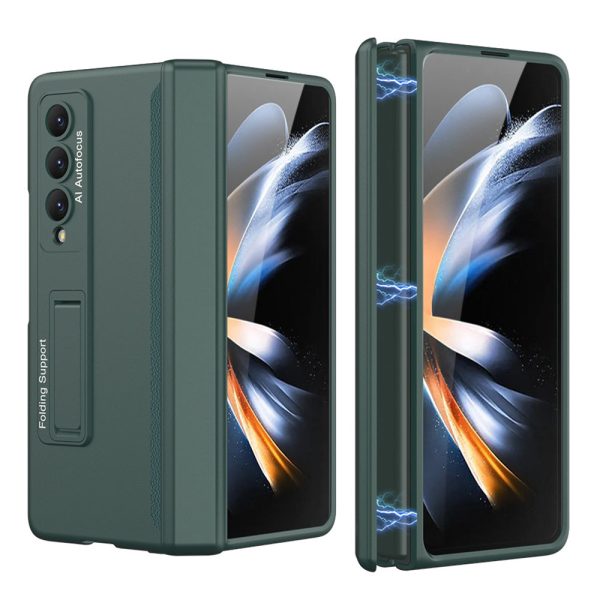 GKK For Samsung Galaxy Z Fold4 5G Magnetic Hinge Kickstand Folding Phone Case Hard PC Cover with Tempered Glass Screen Film Discount