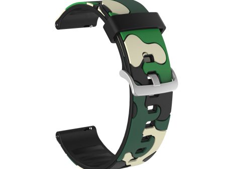 20mm Camouflage Skin Flexible Silicone Watch Strap for Huami Amazfit Watch Youth Version GT2 42mm Online now