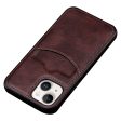 For iPhone 14 Plus Anti-scratch Cell Phone Cover Business Style Card Slot PU Leather+TPU Mobile Phone Case Cheap