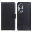 Litchi Texture PU Leather Cover for Honor 70 5G, Anti-scratch Stand Wallet Magnetic Closure Protective Phone Case Supply